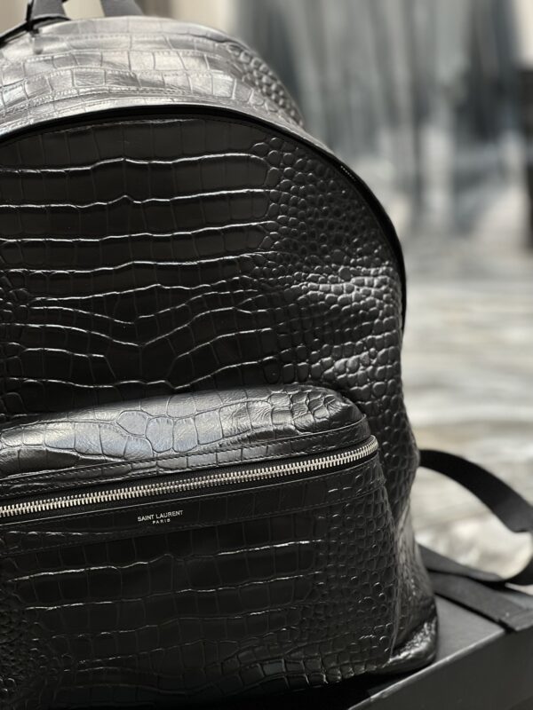 [REP 1:1] Saint Laurent City Backpack Black For Women, Women's Bags 16.1in/41cm YSL‎ 534967DZE2F1000
