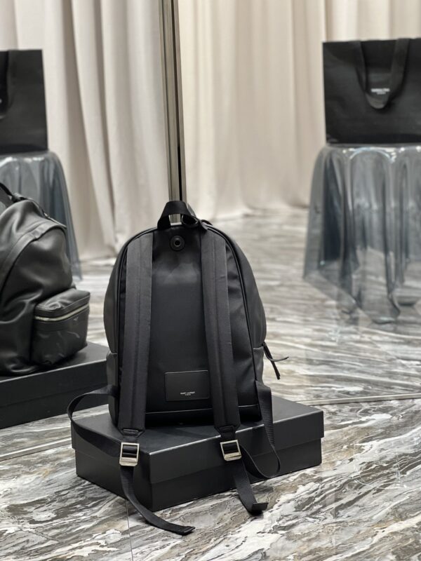 [REP 1:1] Saint Laurent City Backpack In Unisex For Women 13.8in/35cm Black YSL