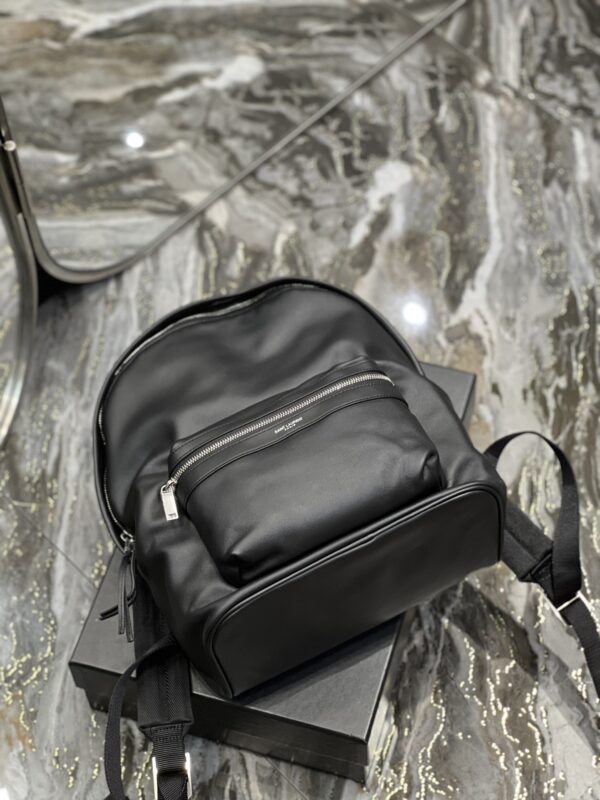 [REP 1:1] Saint Laurent City Backpack In Unisex For Women 13.8in/35cm Black YSL