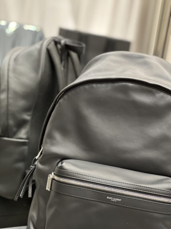 [REP 1:1] Saint Laurent City Backpack Unisex For Women 15in/38cm Black YSL