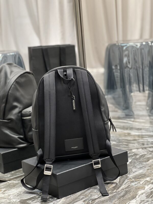 [REP 1:1] Saint Laurent City Backpack Unisex For Women 15in/38cm Black YSL