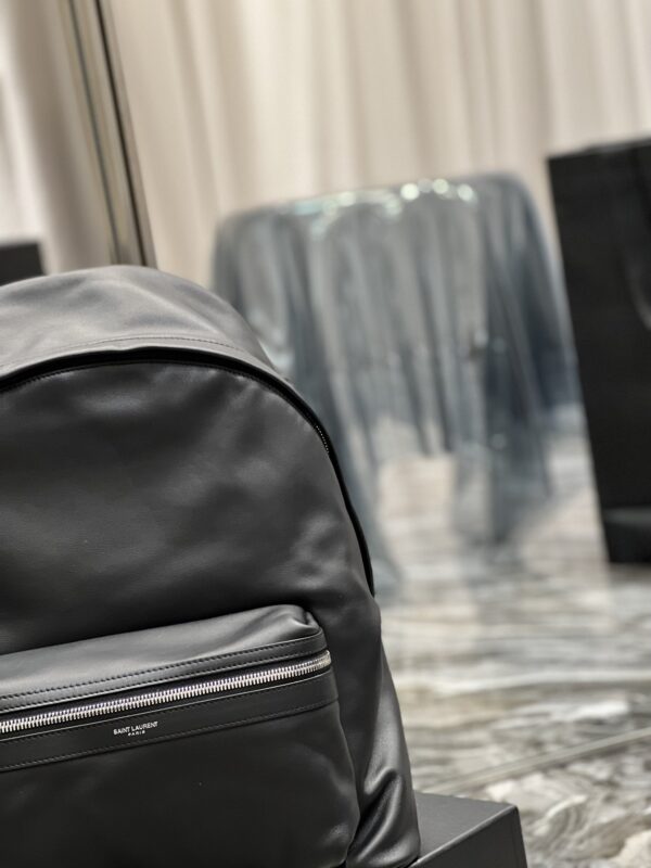 [REP 1:1] Saint Laurent City Backpack Unisex For Women 15in/38cm Black YSL