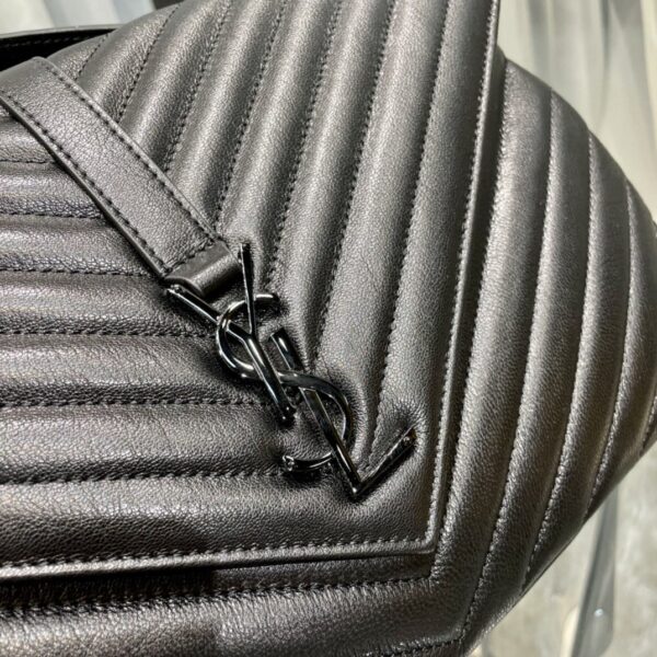 [REP 1:1] Saint Laurent College Large Chain Bag Black With Metal Toned Hardware For Women 12.6in/32cm YSL 600278BRM081000