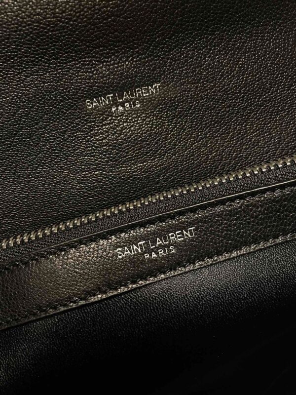 [REP 1:1] Saint Laurent College Large Chain Bag Black With Silver Toned Hardware For Women 12.6in/32cm YSL 600278BRM041000