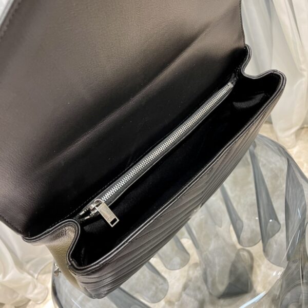 [REP 1:1] Saint Laurent College Large Chain Bag Black With Silver TonedHardware For Women 12.6in/32cm YSL 600278BRM041000