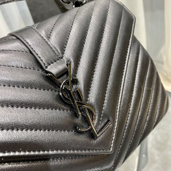 [REP 1:1] Saint Laurent College Medium Chain Bag Black Metal Toned Hardware For Women 9.4in/24cm YSL 600279BRM081000