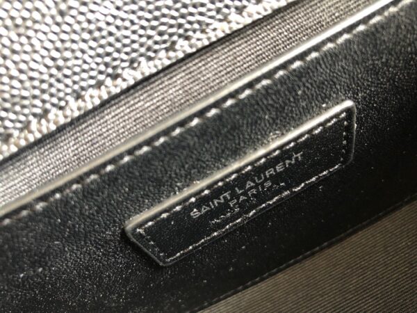 [REP 1:1] Saint Laurent Envelope Small Bag In Mix Matelassé Grain De Poudre Black For Women 8.2in/21cm YSL 600195BOW921000