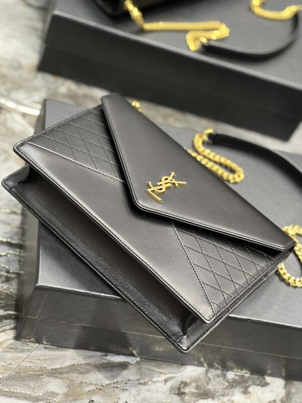 [REP 1:1] Saint Laurent Gaby Chain Bag Black With Gold Hardware For Women 10.4in/27cm YSL 6688641EL071000