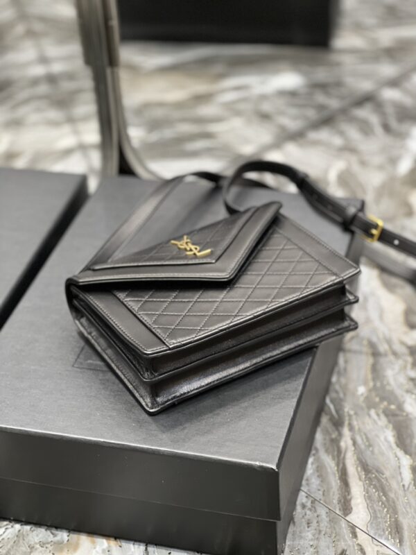 [REP 1:1] Saint Laurent Gaby Mini Satchel Black For Women, Women's Bags 7.9in/20cm YSL 6855741EL071000