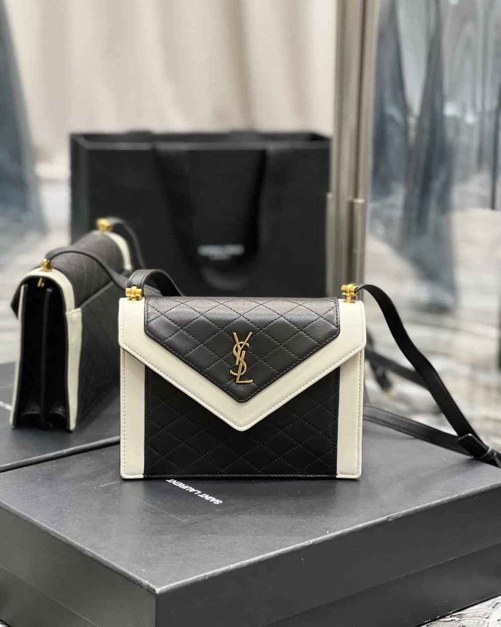 [REP 1:1] Saint Laurent Gaby Mini Satchel Black For Women, Women's Bags 7.9in/20cm YSL