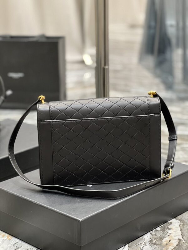 [REP 1:1] Saint Laurent Gaby Satchel Bag In Black With Gold Toned Hardware For Women 10.2in/26cm 6688631EL071000