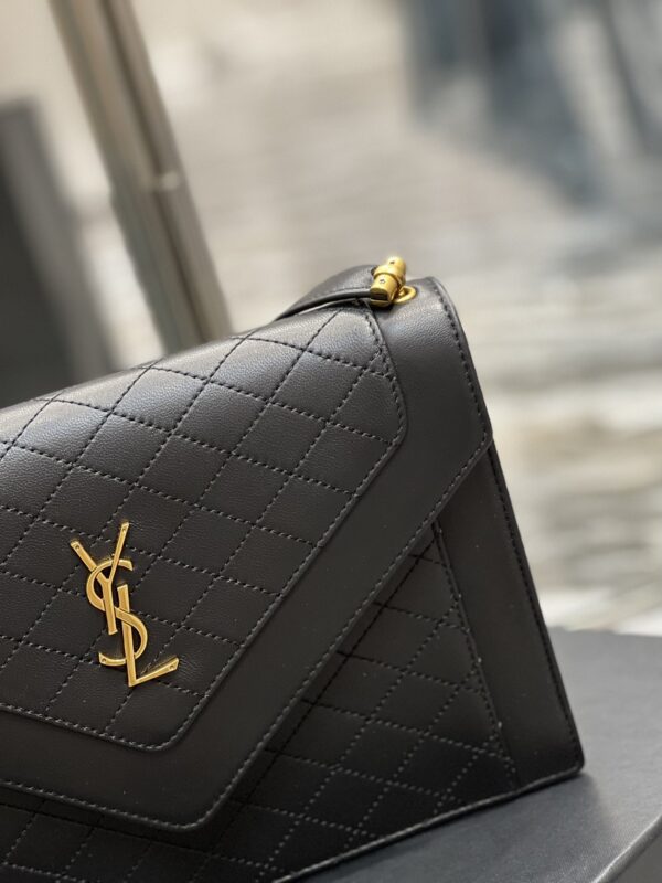 [REP 1:1] Saint Laurent Gaby Satchel Bag In Black With Gold Toned Hardware For Women 10.2in/26cm 6688631EL071000