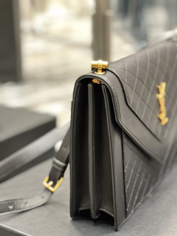 [REP 1:1] Saint Laurent Gaby Satchel Bag In Black With Gold Toned Hardware For Women 10.2in/26cm 6688631EL071000