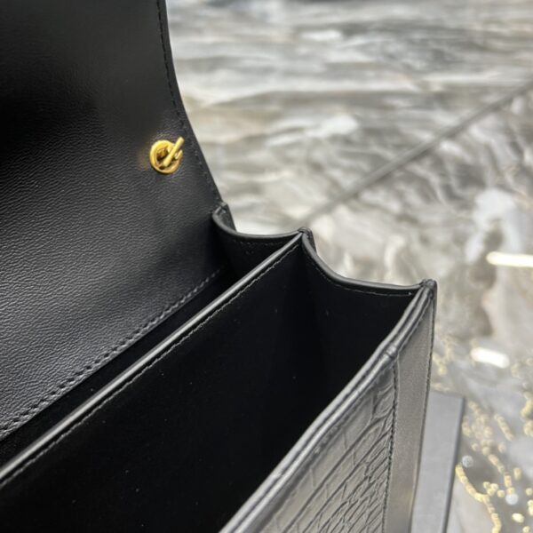 [REP 1:1] Saint Laurent Gaby Satchel Bag In Black With Gold Toned Hardware For Women 10.2in/26cm YSl 695724DZEUW1000