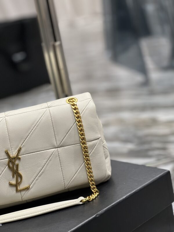[REP 1:1] Saint Laurent Jamie Medium Chain Bag White For Women, Women's Bags 9.8in/25cm YSL