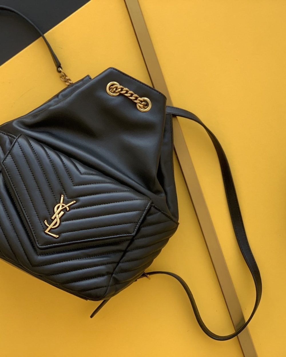 [REP 1:1] Saint Laurent Joe Backpack In Monogram With Bronze-Toned Hardware Black For Women 11.5in/22cm YSL 6726091EL071000