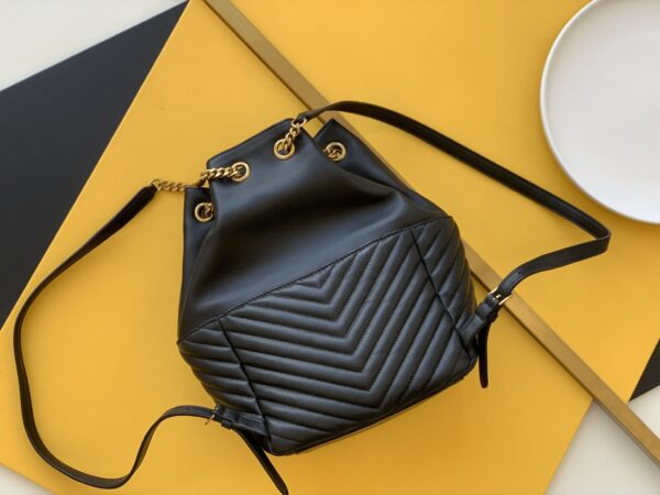 [REP 1:1] Saint Laurent Joe Backpack In Monogram With Bronze-Toned Hardware Black For Women 11.5in/22cm YSL 6726091EL071000