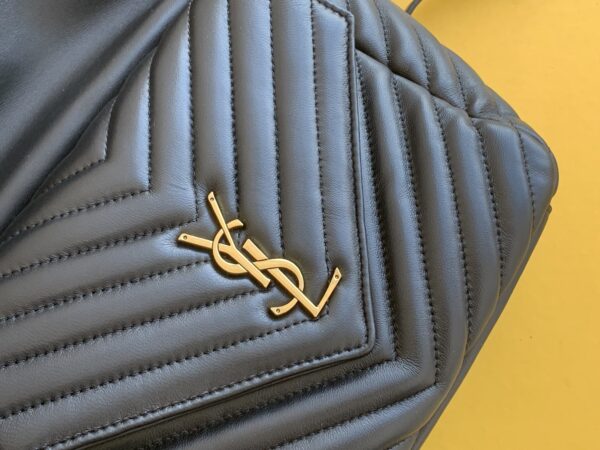 [REP 1:1] Saint Laurent Joe Backpack In Monogram With Bronze-Toned Hardware Black For Women 11.5in/22cm YSL 6726091EL071000