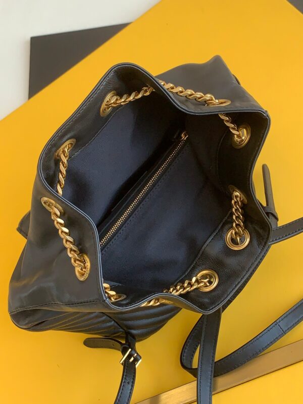 [REP 1:1] Saint Laurent Joe Backpack In Monogram With Bronze-Toned Hardware Black For Women 11.5in/22cm YSL 6726091EL071000