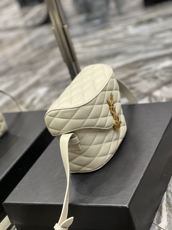 [REP 1:1] Saint Laurent June Box Bag White For Women, Women's Bags 7.5in/19cm YSL
