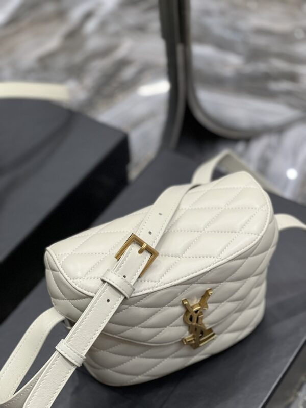 [REP 1:1] Saint Laurent June Box Bag White For Women, Women's Bags 7.5in/19cm YSL