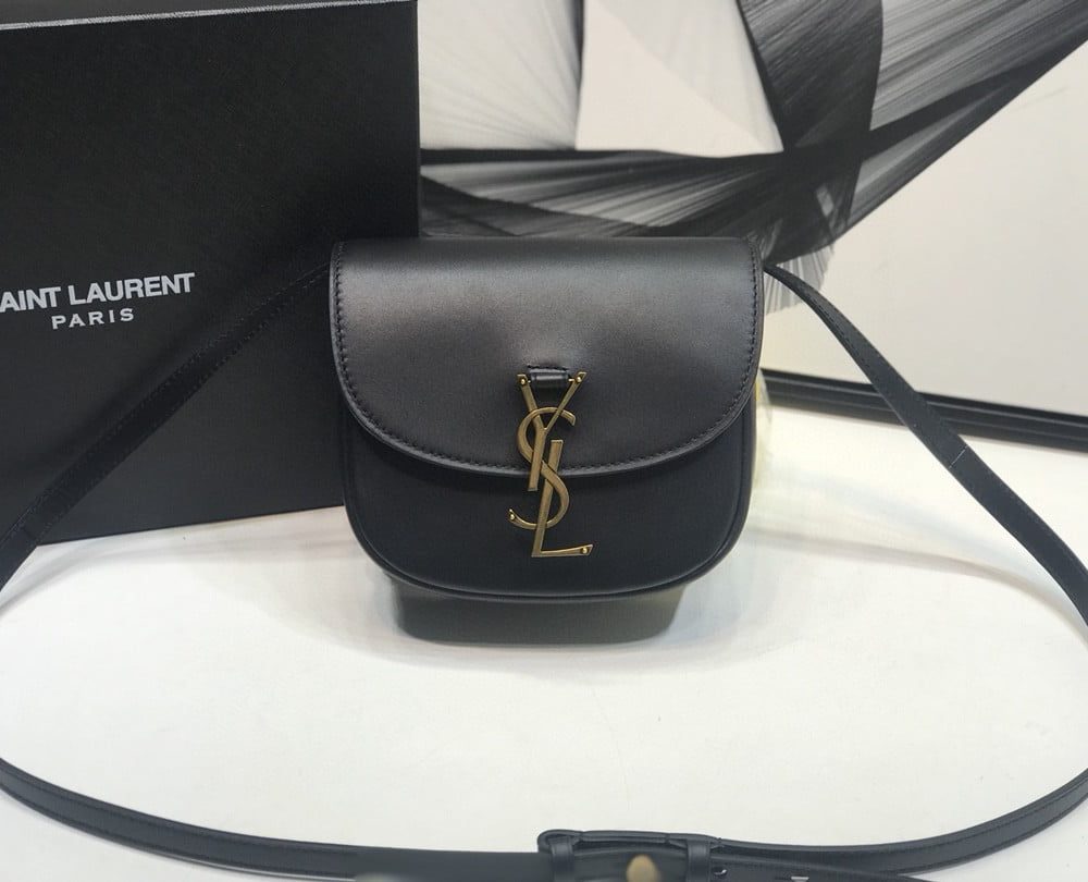 [REP 1:1] Saint Laurent Kaia Medium Shoulder Bag Black For Women 8.5in/22cm YSL P00483797