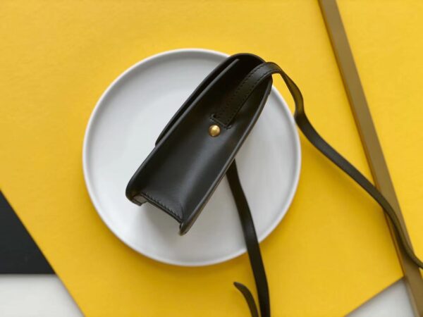 [REP 1:1] Saint Laurent Kaia North/South Satchel Bag In Vegetable Tanned Black Material With Gold Hardware For Women 6.6in/18cm YSL 668809BWR0W1000