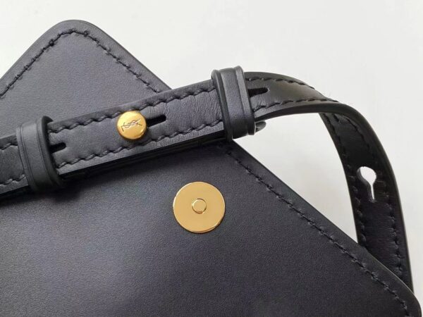 [REP 1:1] Saint Laurent Kaia North/South Satchel Bag In Vegetable Tanned Black Material With Gold Hardware For Women 6.6in/18cm YSL 668809BWR0W1000