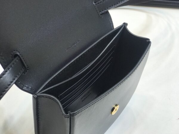 [REP 1:1] Saint Laurent Kaia Small Satchel Black For Women 7.2in/18.5cm YSL 619740BWR0W1000
