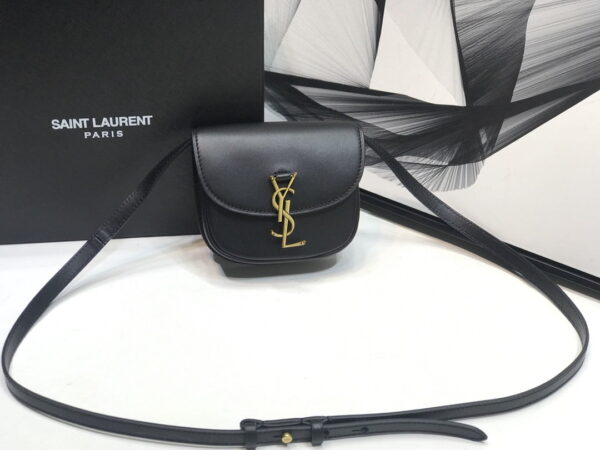 [REP 1:1] Saint Laurent Kaia Small Satchel Black For Women 7.2in/18.5cm YSL 619740BWR0W1000