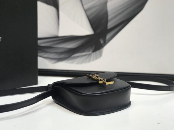[REP 1:1] Saint Laurent Kaia Small Satchel Black For Women 7.2in/18.5cm YSL 619740BWR0W1000