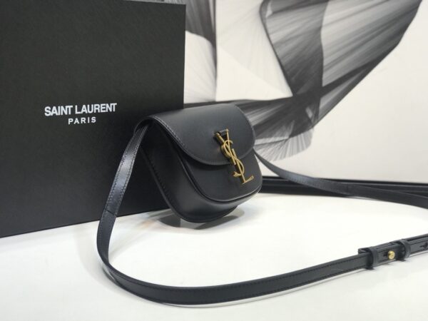 [REP 1:1] Saint Laurent Kaia Small Satchel Black For Women 7.2in/18.5cm YSL 619740BWR0W1000