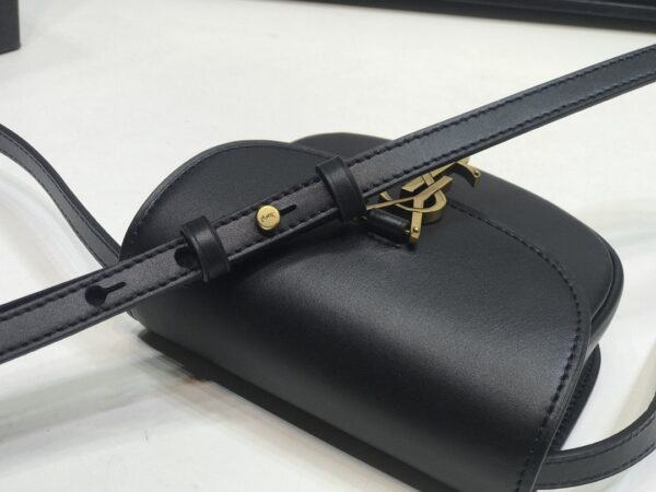 [REP 1:1] Saint Laurent Kaia Small Satchel Black For Women 7.2in/18.5cm YSL 619740BWR0W1000