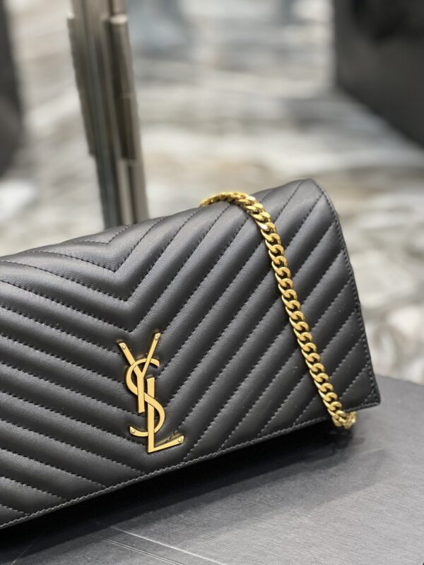 [REP 1:1] Saint Laurent Kata 99 Chain Bag Black With Gold Hardware For Women 10.2in/26cm YSL
