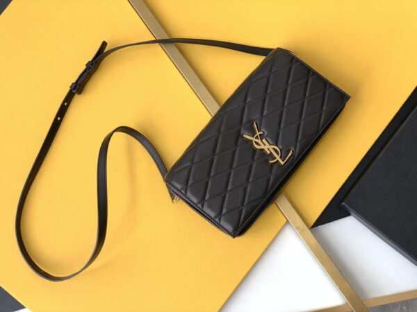 [REP 1:1] Saint Laurent Kate 99 Chain Bag Black With Gold Hardware For Women 10.2in/26cm YSL