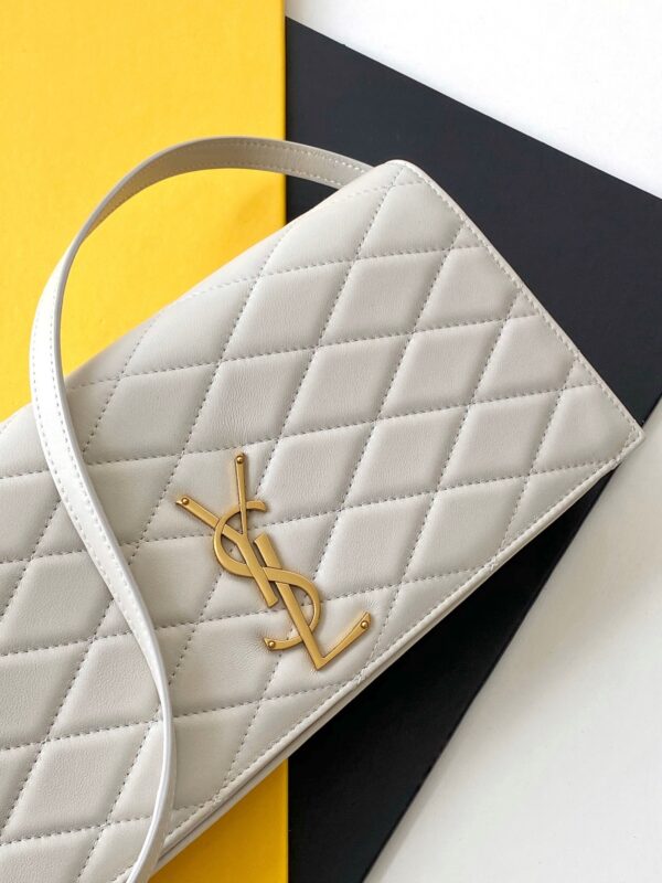 [REP 1:1] Saint Laurent Kate 99 Chain Bag White With Gold Hardware For Women 10.2in/26cm YSL