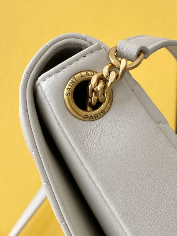 [REP 1:1] Saint Laurent Kate 99 Chain Bag White With Gold Hardware For Women 10.2in/26cm YSL