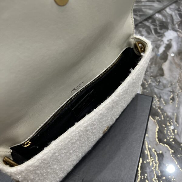 [REP 1:1] Saint Laurent Kate 99 Chain Bag With Tassel White For Women, Women's Bags 10.2in/26cm YSL