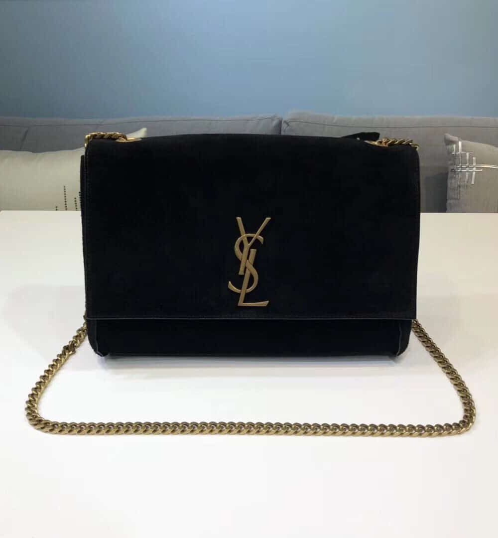 [REP 1:1] Saint Laurent Kate Medium Reversible Chain Bag Black For Women 28.5in/11.2cm YSL 5538040UD7W1000