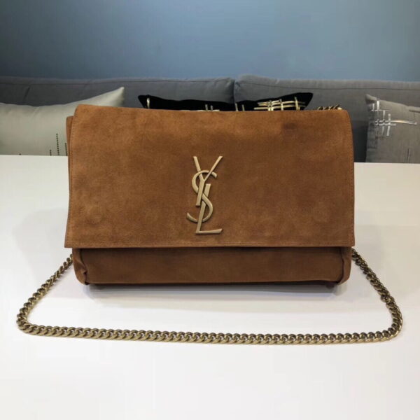 [REP 1:1] Saint Laurent Kate Medium Reversible Chain Bag Brown For Women 28.5in/11.2cm YSL 5538041S78W7761
