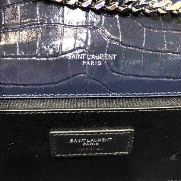 [REP 1:1] Saint Laurent Kate Small Chain Bag With Tassel In Embossed Black For Women 7.8in/20cm YSL 474366DND0N1000
