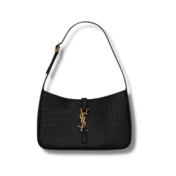 [REP 1:1] Saint Laurent Le 5 À 7 Embossed Shoulder Bag Black For Women - 657228DZESW