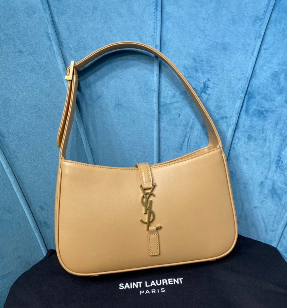 [REP 1:1] Saint Laurent Le 5 À 7 Hobo Bag In Smooth Beige For Women 9in/23cm YSL  6572282R20W9832