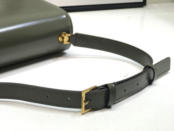 [REP 1:1] Saint Laurent Le Carre Satchel In Box Dark Green For Women 9in/23cm YSL