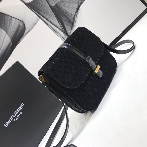 [REP 1:1] Saint Laurent Le Monogramme Small Satchel In Monogram Canvas And Smooth Black For Women 9in/23cm YSL