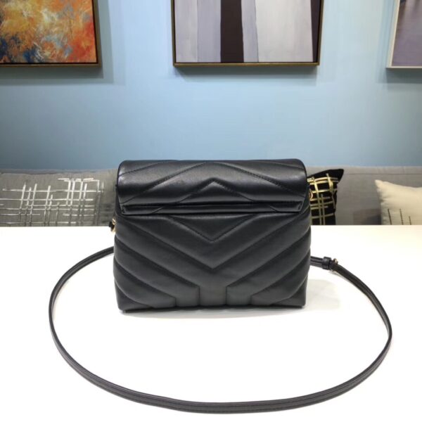 [REP 1:1] Saint Laurent Loulou Mini Shoulder Bag Black For Women 7in/18cm YSL