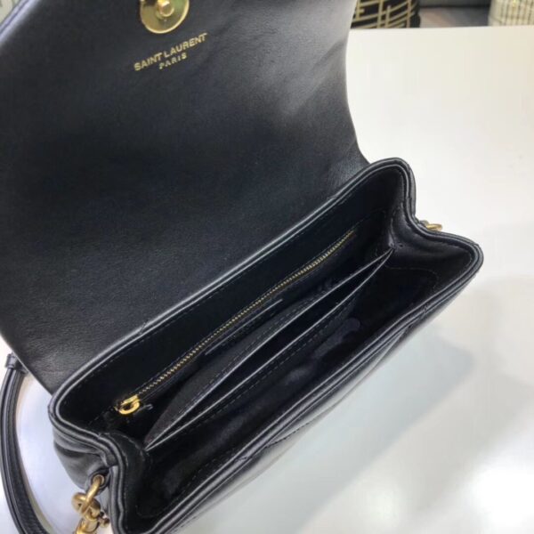 [REP 1:1] Saint Laurent Loulou Mini Shoulder Bag Black For Women 7in/18cm YSL
