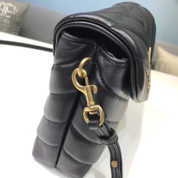 [REP 1:1] Saint Laurent Loulou Mini Shoulder Bag Black For Women 7in/18cm YSL