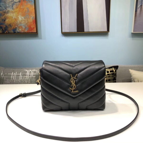 [REP 1:1] Saint Laurent Loulou Mini Shoulder Bag Black For Women 7in/18cm YSL