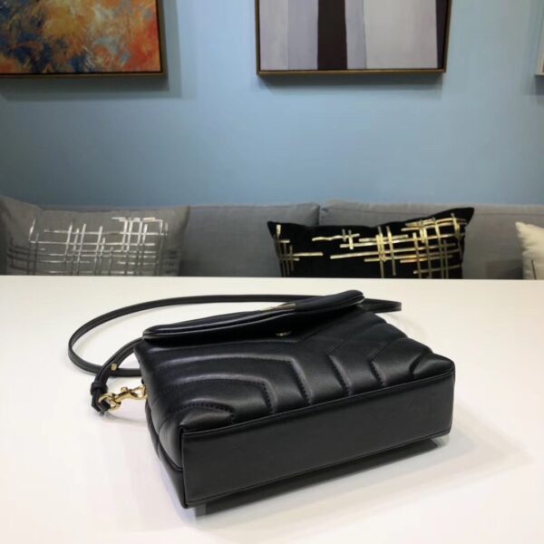 [REP 1:1] Saint Laurent Loulou Mini Shoulder Bag Black For Women 7in/18cm YSL